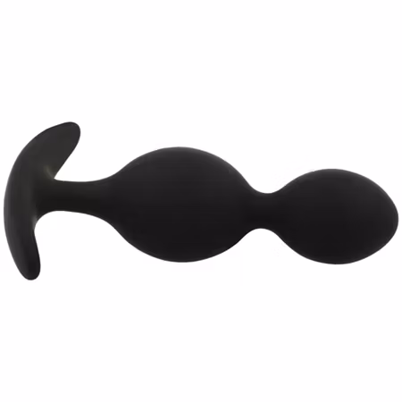 BLACK&SILVER – Analplugg i Silikon 9 cm Svart, För Bekväm och Intensiv Anal Stimulans