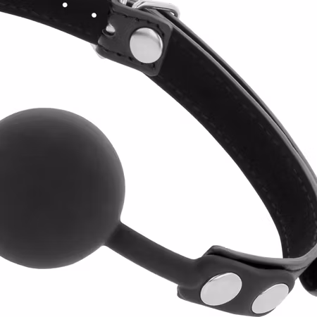 GAG-BALL DARKNESS - SVART SILIKON