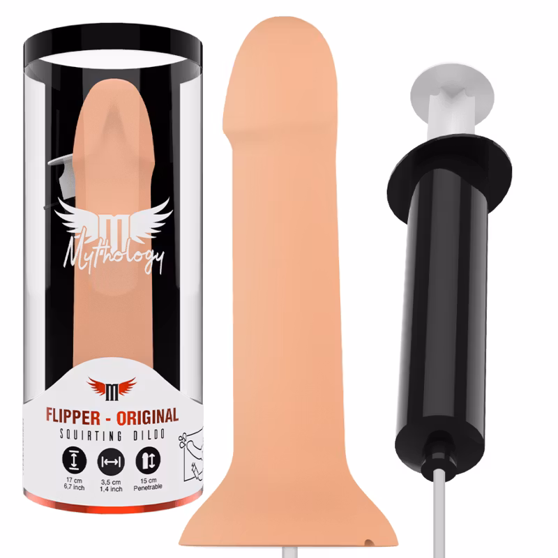 sprutdildo-mythology-flipper-16-5cm-liggande-bild