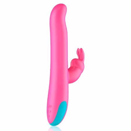 Happy Loky - Pluto Rabbit Vibrator med Roterande Kulor och Trådlös Armbandsfjärr, Lila – Dubbel Stimulering och Långvarig Njutning med Innovativ Design