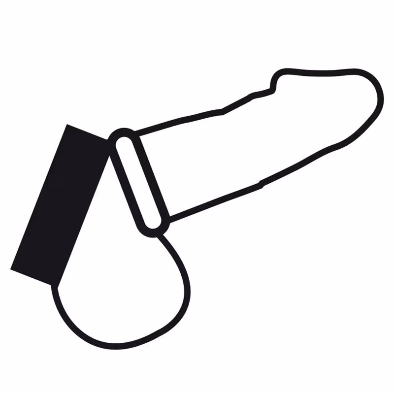 PENISRING I METALL OCH LÄDER