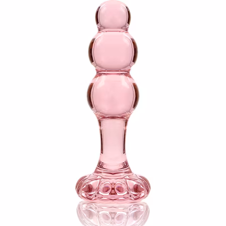 "NEBULA SERIES by Ibiza – Model 1 Analplugg i Rosa Glas, 10,5 cm x 3 cm för Elegant och Sensorisk Anal Stimulans