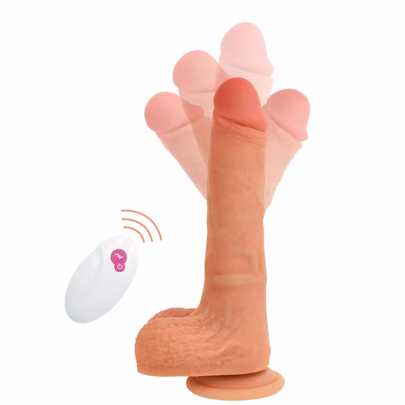 CYBER SILICOCK - VIBRERANDE OCH JUCKANDE REALISTISK DILDO MR RICK 20.9 CM X  4 CM