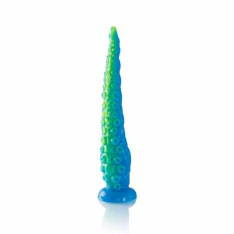 FLUORECERANDE TUNN TENTAKEL FANTASY DILDO MINDRE STORLEK