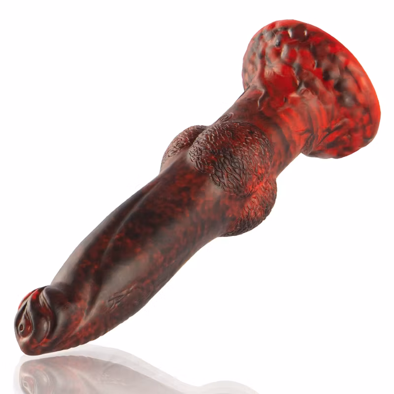 FANTASY DILDO TITAN IN FLAMES LADDBAR MED FJÄRRKONTROLL