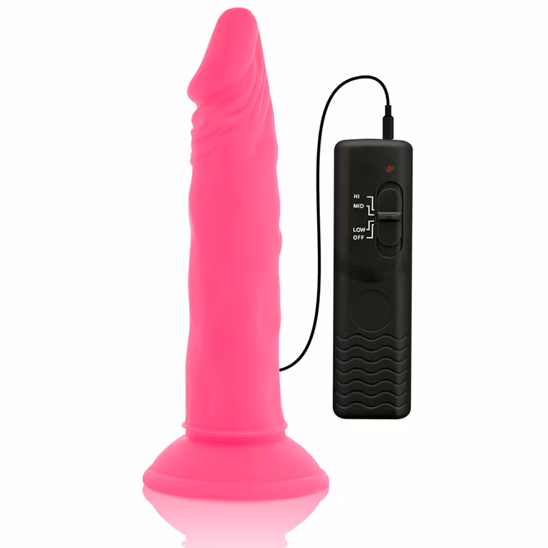 Diversia Rosa Dildo – Vibrerande, Flexibel Dildo med Fjärrkontroll 23 cm