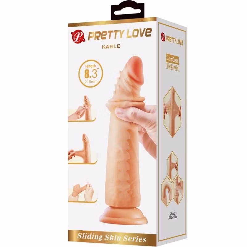 REALISTISK HUDFÄRGAD DILDO 21 CM