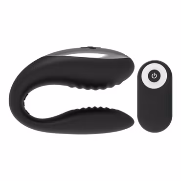 Brilly Glam - We Love for Partners Vibrator Svart med Fjärrkontroll – Perfekt Vibrator för Dubbla Stimuleringar och Gemensam Njutning