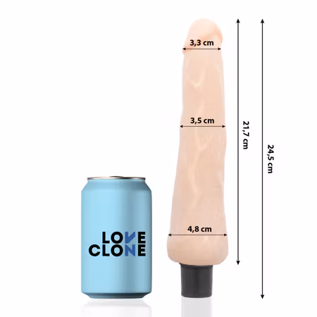 LOVECLONE Harald – Självsmörjande Realistisk Vibrator för Intensiv Njutning (24,5 cm x 3,5 cm)