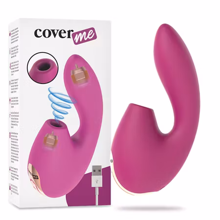 CoverMe – KlitorisSUG och Kraftfull G-Punktsvibrator – Kombinerad Stimulering för Intensiv Klitoris- och G-Punktsnjutning
