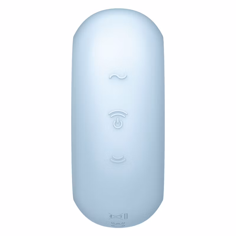 DUBBEL AIR PULSE-STIMULATOR & VIBRATOR BLÅ