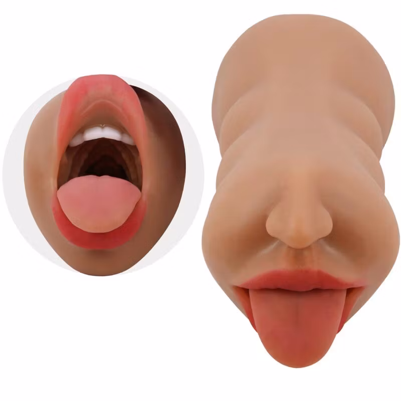 DUBBEL MASTURBATOR MED MUN & VAGINA