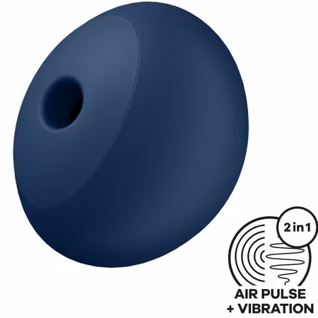 SATISFYER AIR POWER 4 STIMULATOR & VIBRATOR – Blå Modell med 12 Vibrationer för Intensiv Klitorisstimulering och Njutning