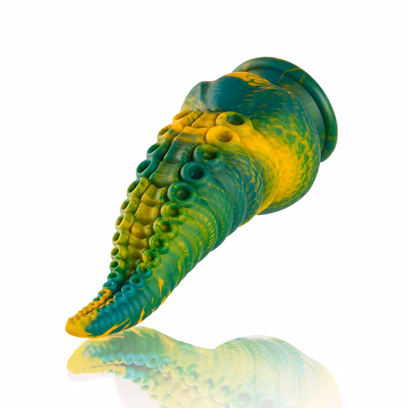 Epic Cetus – Grön Tentakel Dildo i Large för Fantasifull Tentacle Play & Djup Njutning