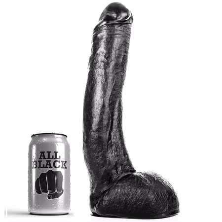 Monster Dong från All Black – Kraftfull Dildo 29 cm för Intensiv Stimulans & Extrem Känsla