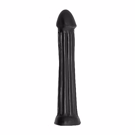 All Black – Plug Monster Dildo 31 cm för Extrem Penetration och Fetischinspirerad Lek