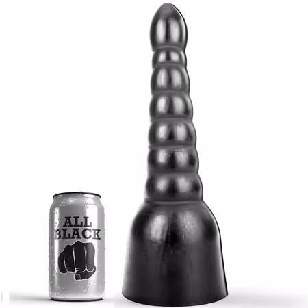 All Black XXL Dildo – Extremt Stor 34 cm Dildo med 11 cm Diameter för Hardcore Njutning