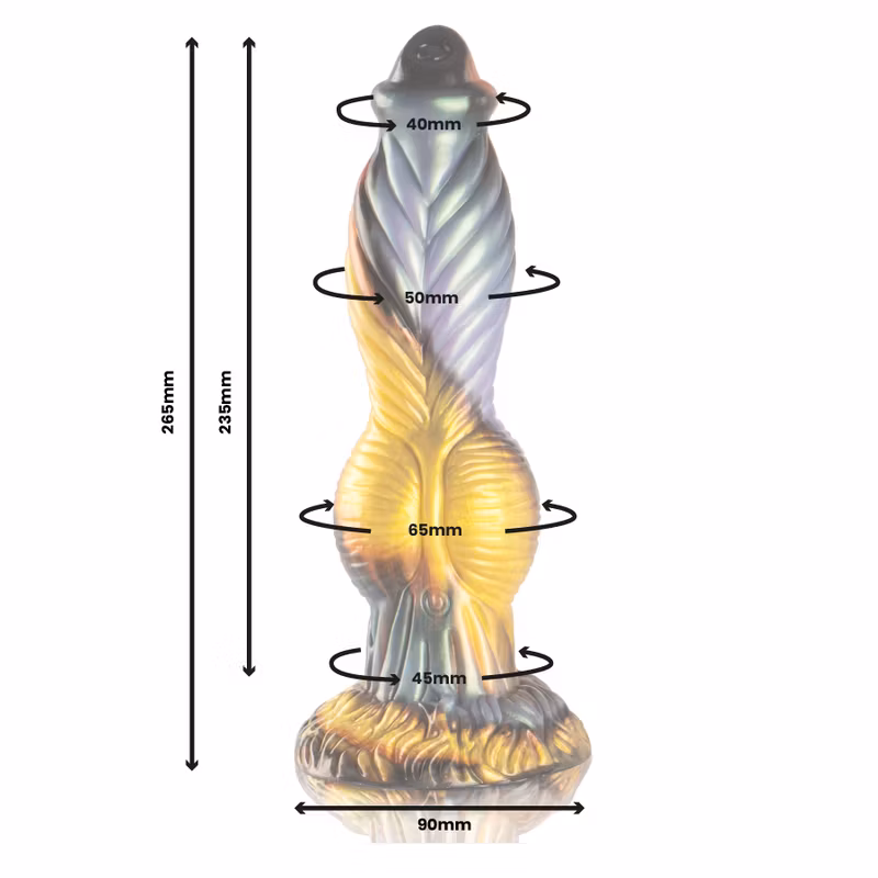 UPPLADDNINGSBAR & FJÄRRSTYRD FANTASY DILDO