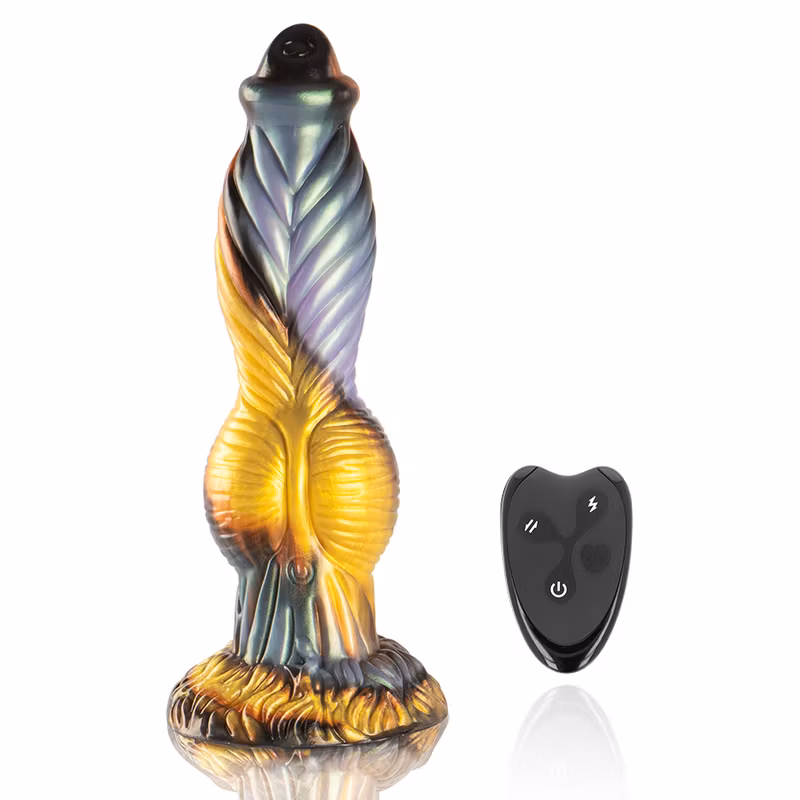 UPPLADDNINGSBAR & FJÄRRSTYRD FANTASY DILDO