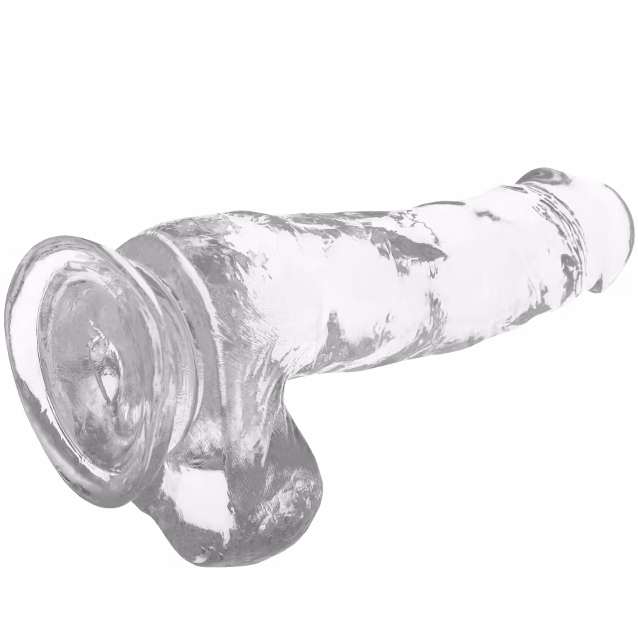 "XRAY GENOMSKINLIG STRAPON DILDO 18,5 CM X 3,8 CM – Transparent Dildo för Intim Njutning och Flexibilitet"
