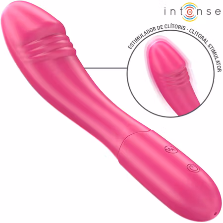 INTENSE - Belinda Vibrator 19 CM Flexibel med 10 Vibrationer, Rosa – Anpassningsbar Stimulering för Optimalt Njutning och Komfort
