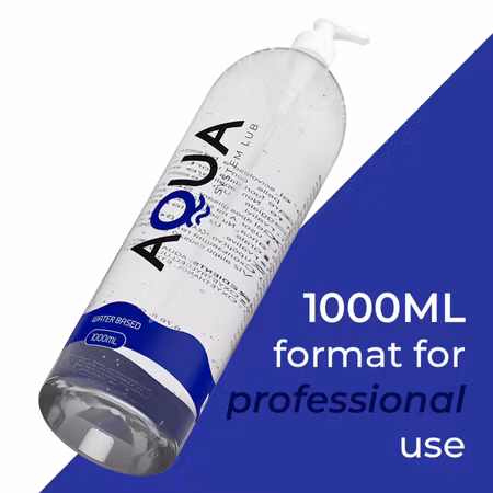 AQUA QUALITY 1 LITERS PUMPFLASKA – Vattenbaserat Glidmedel för Ultimat Komfort och Långvarigt glid, 1000 m