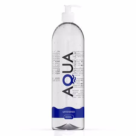 AQUA QUALITY 1 LITERS PUMPFLASKA – Vattenbaserat Glidmedel för Ultimat Komfort och Långvarigt glid, 1000 m