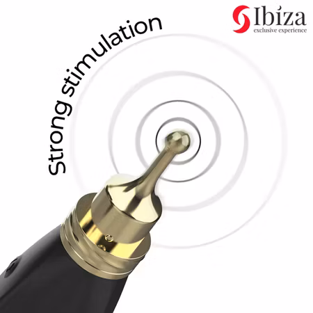 Lyxig IBIZA Klitorisstimulator med 3 utbytbara huvuden för intensiv njutning