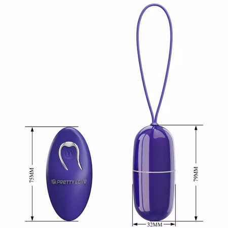 Pretty Love – Arvin Youth Violating Egg Fjärrstyrd Vibrator Lila – Kompakt och Kraftfull Stimulans