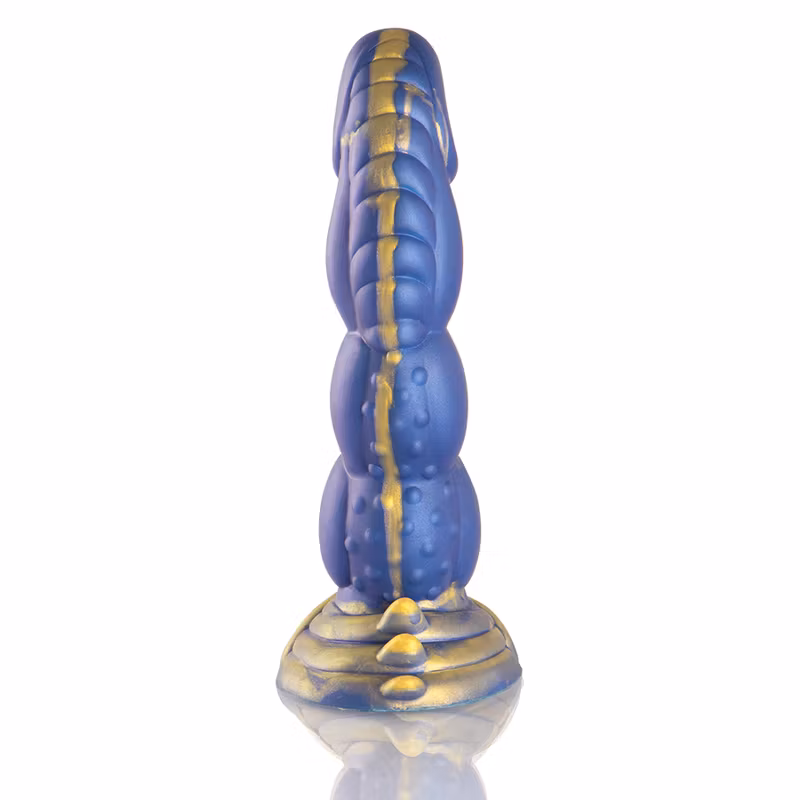 Poseidon fantasy-dildo med havstema – extra stor sexleksak i blått från EPIC, säljs hos PinkLove.se