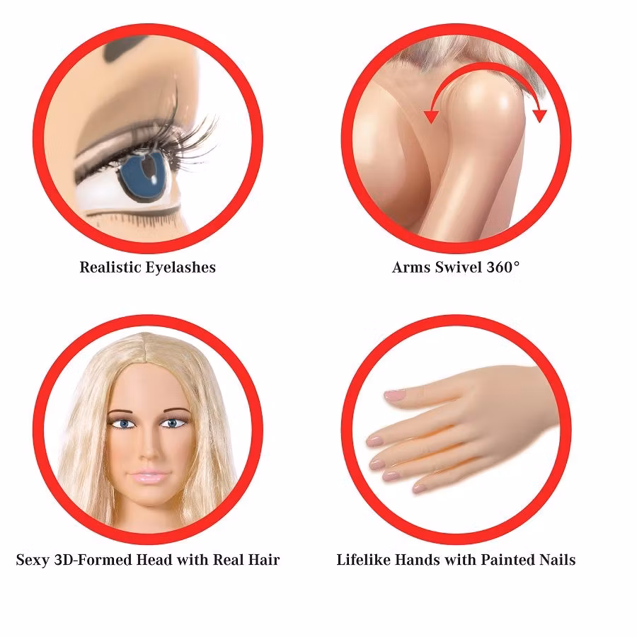 Realistisk Sexdocka i Fullstorlek – Hannah Harper Liggdocka med Kurvig Kropp & Äkta Känsla från Extreme Dollz