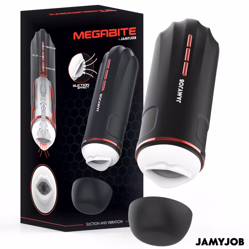 Automatisk Masturbator för Män – JamyJob Megabite med 5 Intensiva Njutningslägen