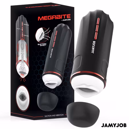 Automatisk Masturbator för Män – JamyJob Megabite med 5 Intensiva Njutningslägen