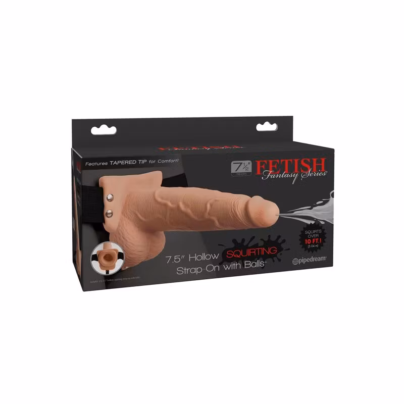fetish-fantasy-dildo-med-pung-och-sele-liggande
