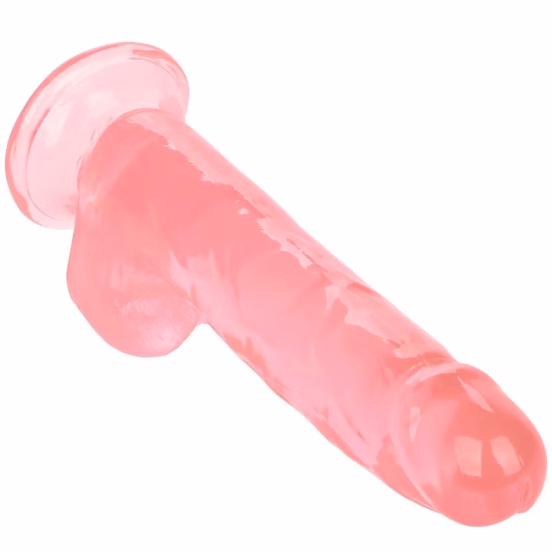 Realistisk stor dildo i rosa från CalExotics, 20,3 cm lång och kraftig