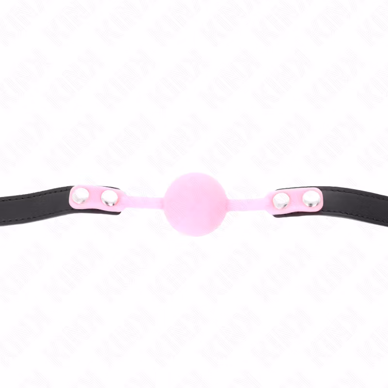KINK Luminous Silicone Ball Gag – elegant BDSM-accessoar i svart design