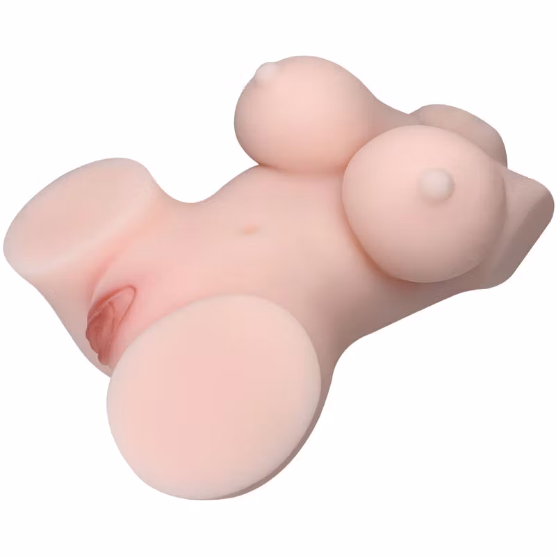 Realistisk kvinnlig torso i TPE-material, detaljrikt designad med naturliga kurvor