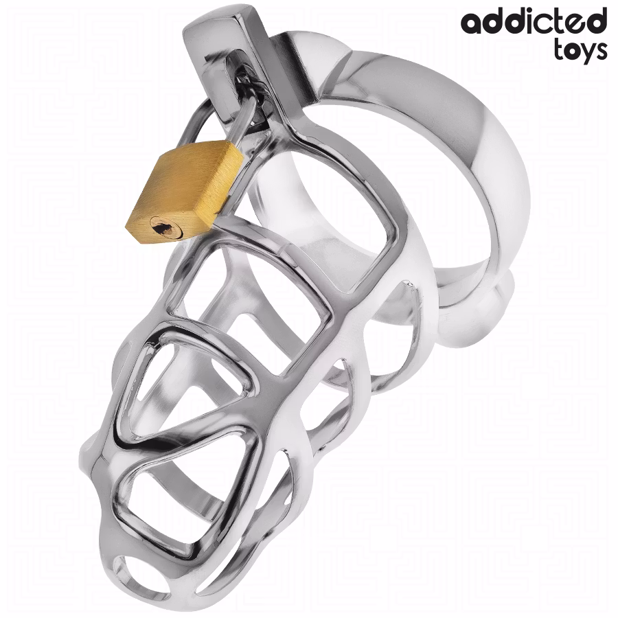 ADDICTED TOYS LOCKED - SILVER LOCK METALL PENISBUR STORLEK S