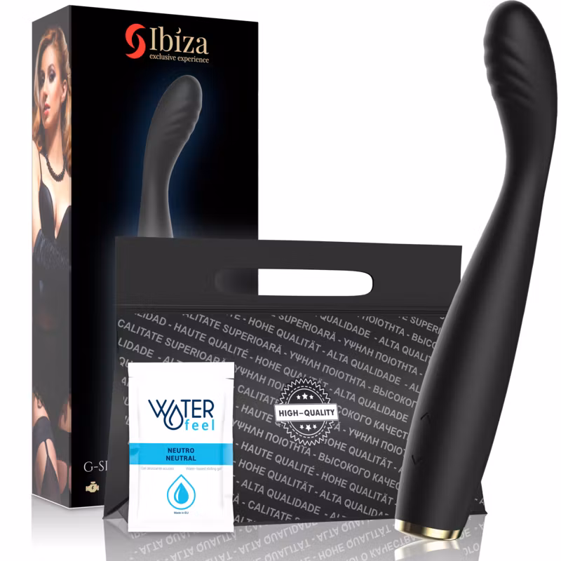 IBIZA Kraftfull Flexibel G-Punktsvibrator Svart
