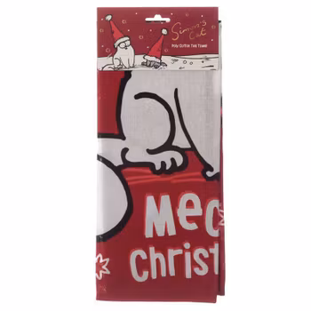 Kökshandduk Simon's Cat julmotiv