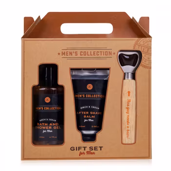 Gåvoset för män - Dusch,  aftershave och kapsylöppnare