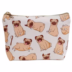 Gullig Mops necessär 12x18x4 cm
