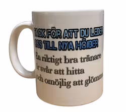 Mugg till tränare