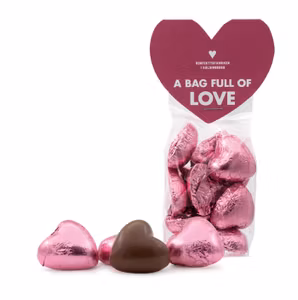 En påse kärlek - Mjölkchokladhjärtan