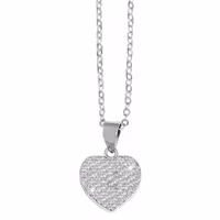 Silverhalsband hjärta