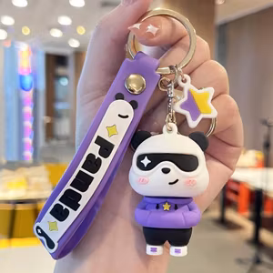 Cool panda nyckelring