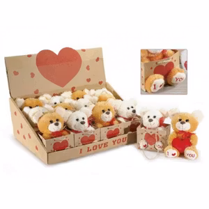 Brun eller vit nalle i shoppingbag