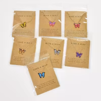 Fjäril halsband "Make a wish"