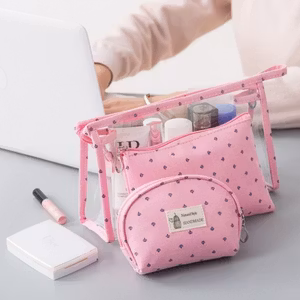 Rosa necessär 3 i 1