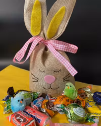Fylld godispåse Påskhare